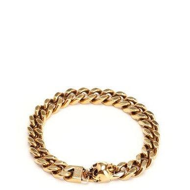 Alexander Mcqueen Skull chain bracelet gold