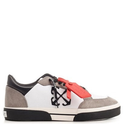 Off-white Low vulcanized suede sneakers brown