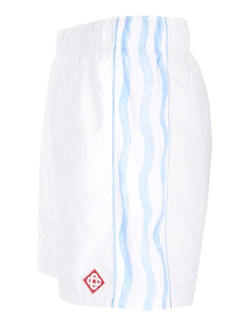Casablanca White shorts with side bands