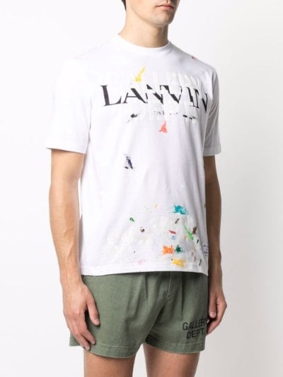 Lanvin x Gallery Dept. paint splatter T-shirt white