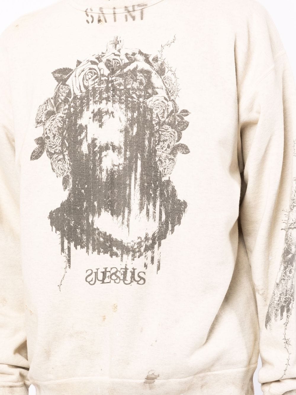 SAINT MXXXXXX JESUS Logo crew-neck Sweatshirt – Royal Culture