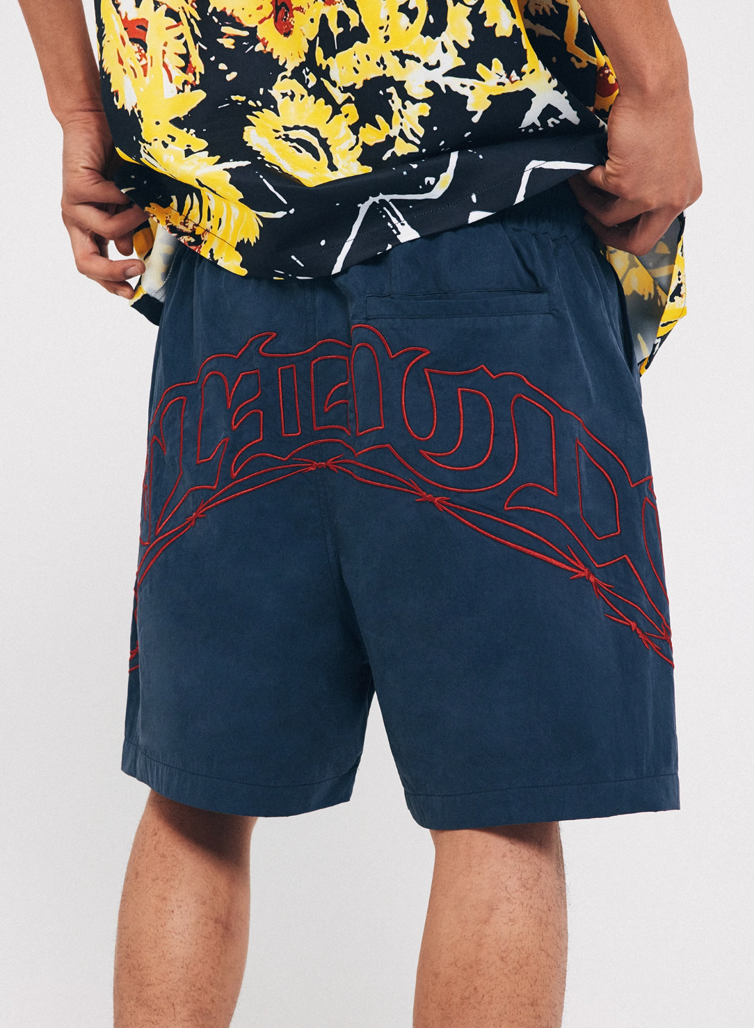 ANTIDOTE Embroidered Big Logo Shorts