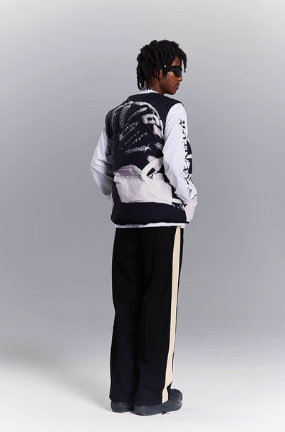 YADcrew Tribute Rocky Portrait Digital Print Vest