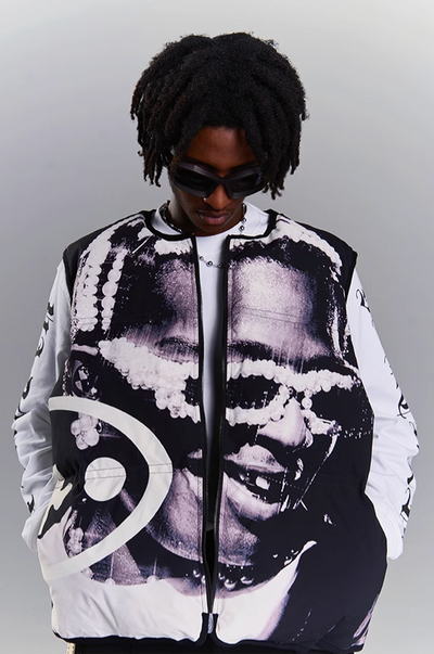 YADcrew Tribute Rocky Portrait Digital Print Vest