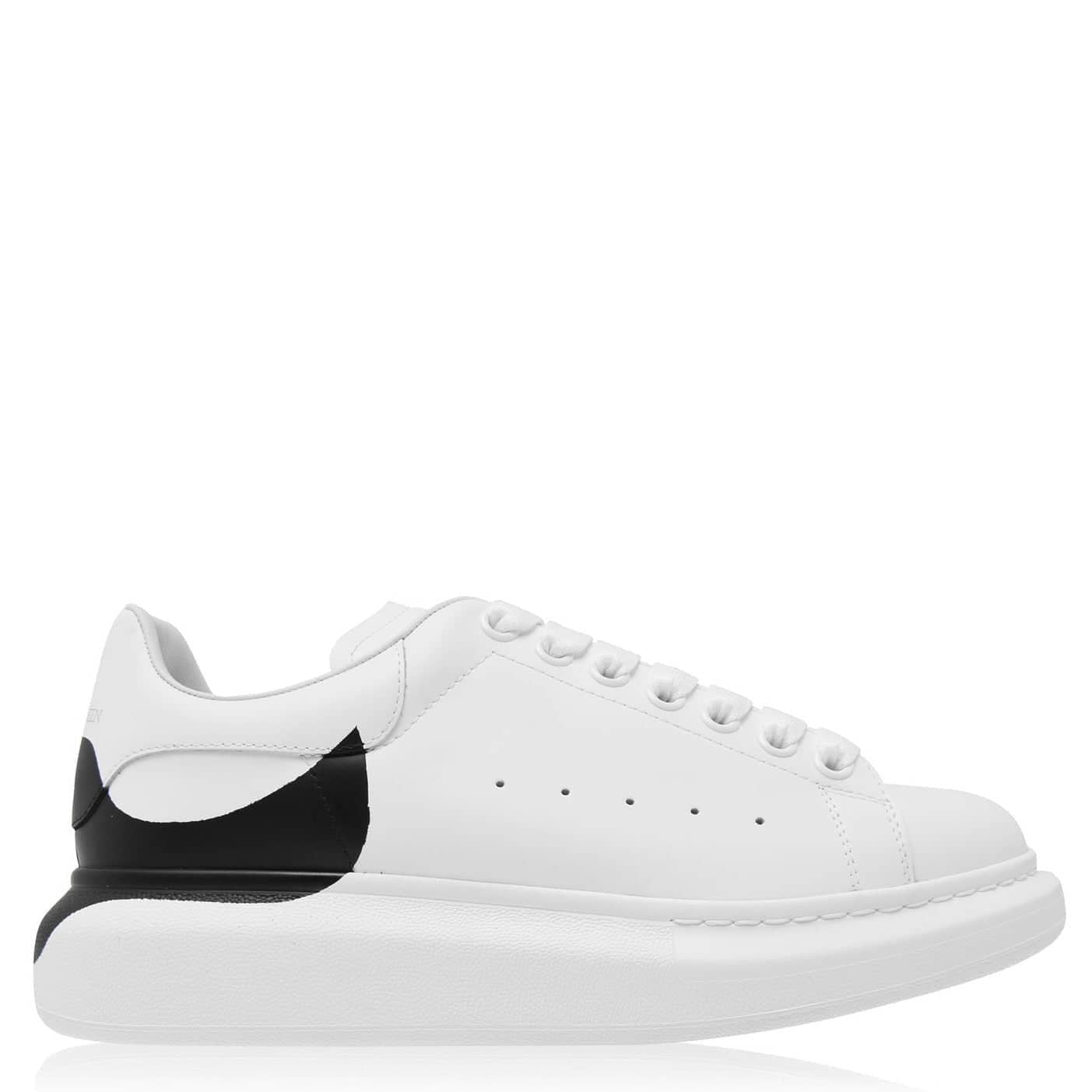 ALEXANDER MCQUEEN Oversized drop heel sneaker white/black – Royal Culture