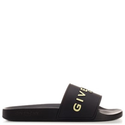 Givenchy Black sliders with logo