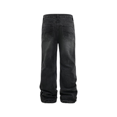 ANTIDOTE Washed Micro Flare Denim Jeans