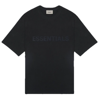 FEAR OF GOD ESSENTIALS 3D Silicon Applique Boxy T-Shirt Limo/Black