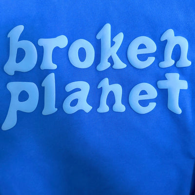 Broken Planet Market Monochrome Hoodie Cobalt Blue