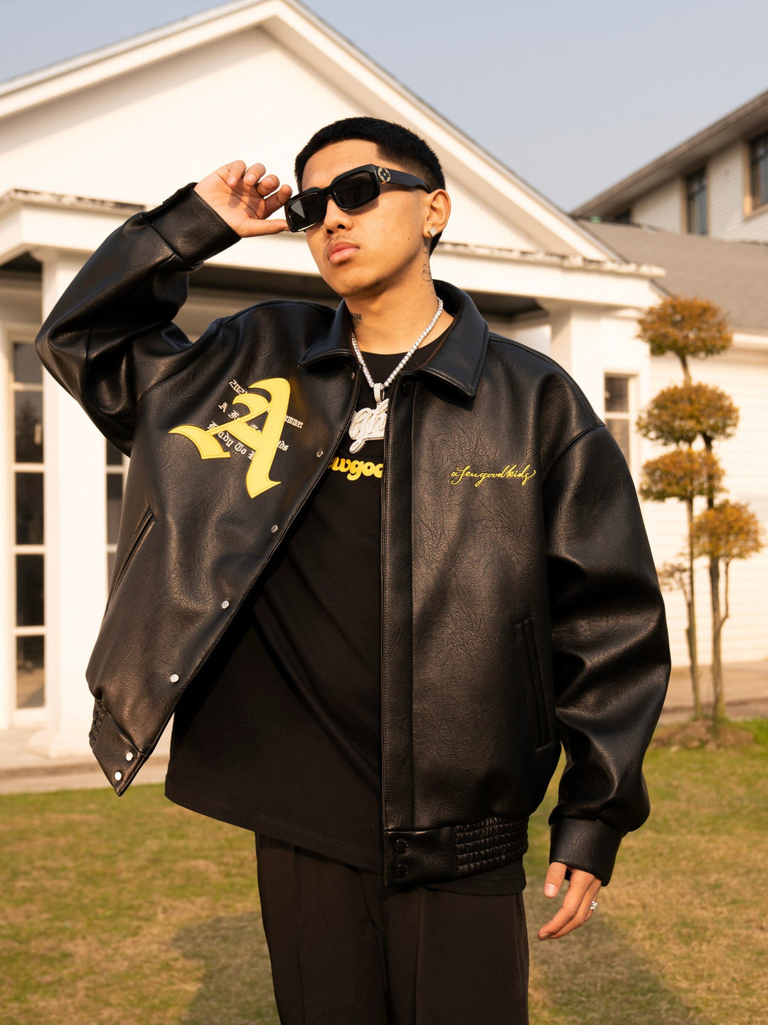 A Few Good Kids Racing Leather Jacket – Royal Culture