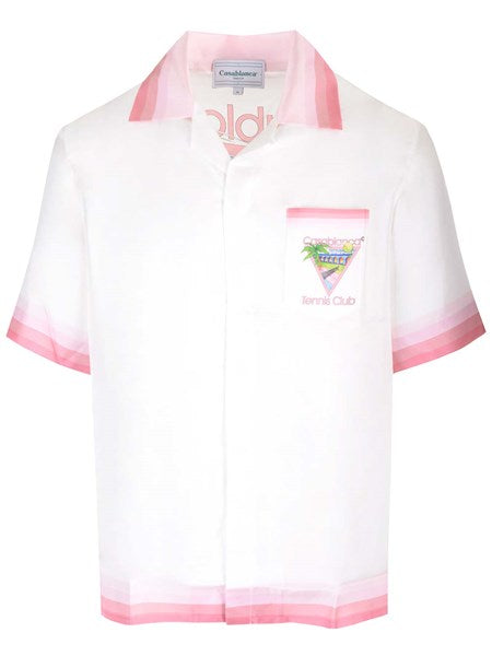 Casablanca "tennis club" shirt white/pink