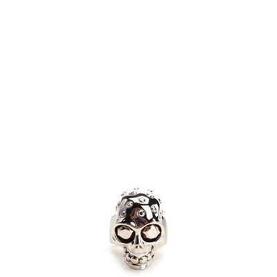 Alexander Mcqueen Skull ring silver