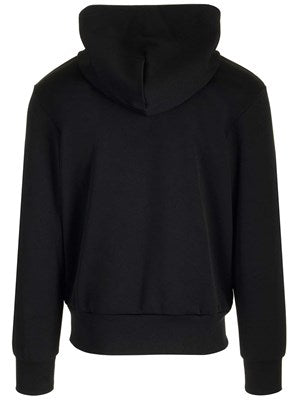 COMME DES GARCONS PLAY Black Cotton sweatshirt with hood