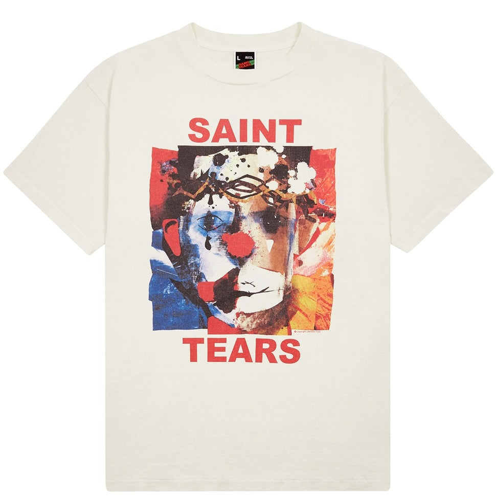 Saint MXXXXXX Tears printed cotton T-shirt