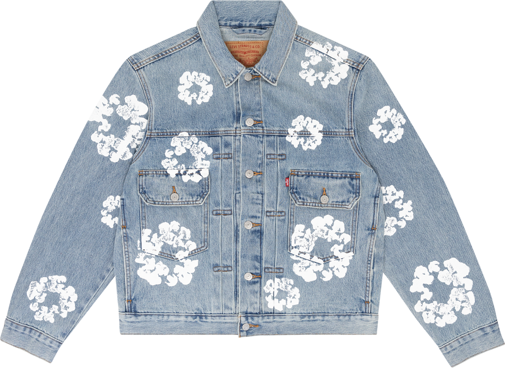 DENIM TEARS ALL OVER WREATH JACKET LIGHT BLUE – Royal Culture