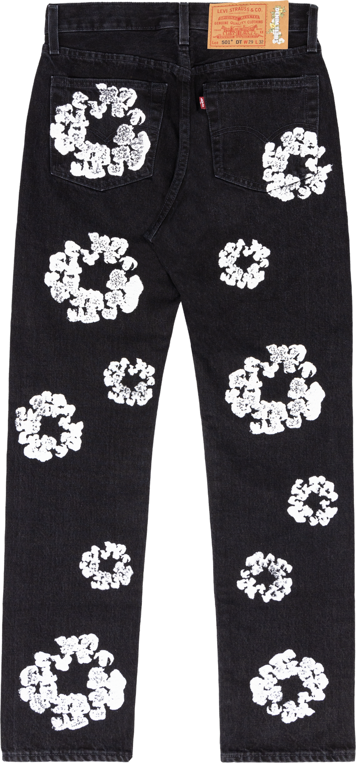 DENIM TEARS LEVI'S 501 BLACK DENIM W29 DENIM TEARS LEVI'S 501 BLACK DENIM W29
