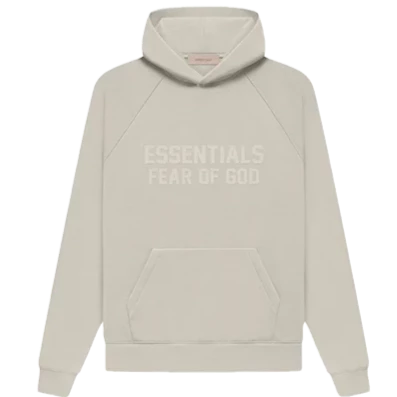 Fear of god 2024 essentials logo pullover hoodie