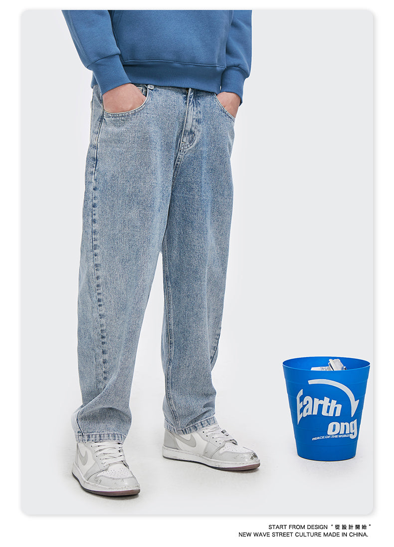 INFLATION Patched Baggy Jeans