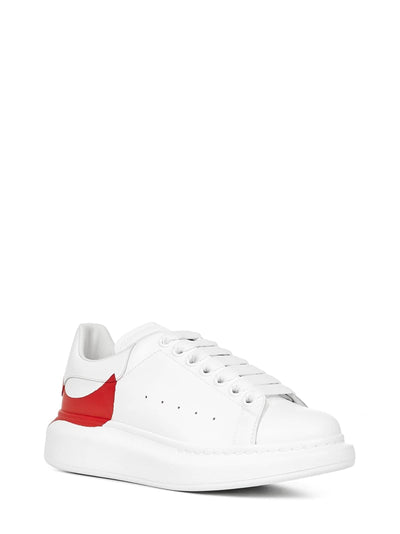 ALEXANDER MCQUEEN  Oversized drop heel sneaker white/red