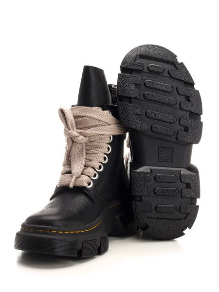 Rick Owens X Dr. Martens "1460 dmxl" jumbo lace boot black/beige