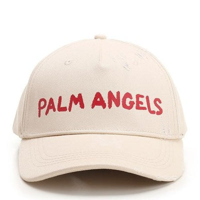 Palm Angels Baseball cap beige/red