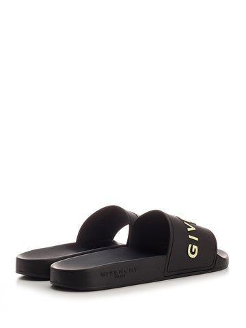 Givenchy Black sliders with logo