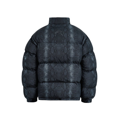 ANTIDOTE Snake Print Down Jacket