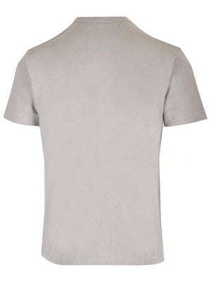 COMME DES GARCONS PLAY Grey Crew-neck cotton T-shirt