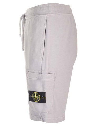 Stone Island Grey cargo bermuda shorts