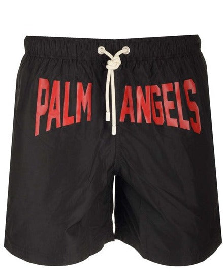 Palm Angels black swimsuit with red logo