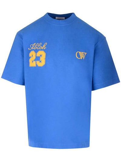 Off-white "abloh 23" t-shirt blue/yellow