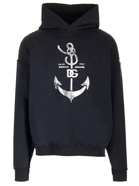Dolce & Gabbana "marina" print hoodie black