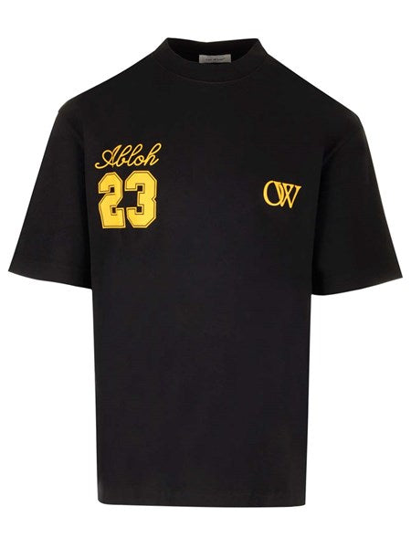 Off-white "ow23" t-shirt black/yellow