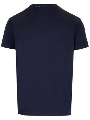 VALENTINO GARAVANI Blue t-shirt with black studs