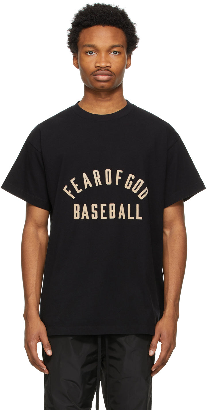FEAR OF GOD BASEBALL T-SHIRT BLACK