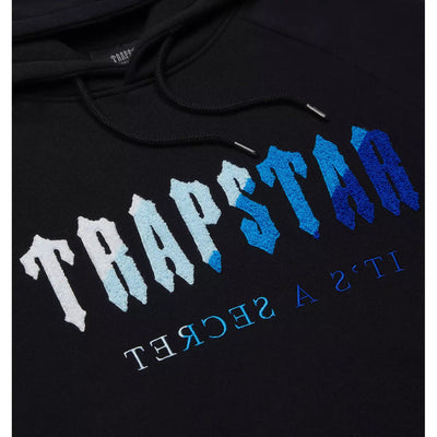 Trapstar London Chenille Decoded Hoodie Tracksuit - Black Ice Flavours 2.0 Edition