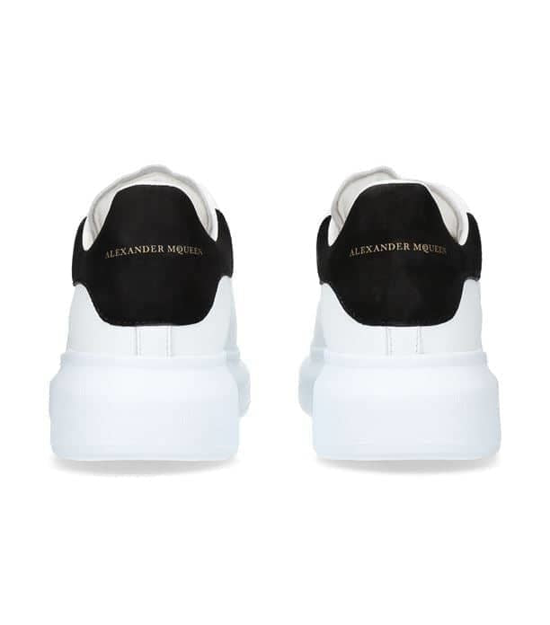 ALEXANDER MCQUEEN  Oversized low top suede sneaker white/black