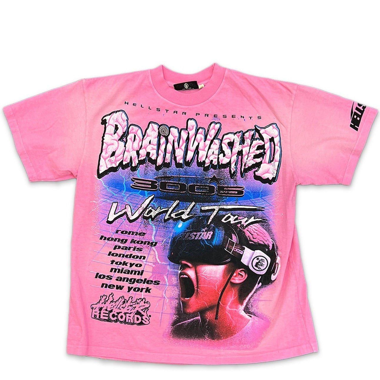 HellStar Brainwashed World Tour Tee "Pink"