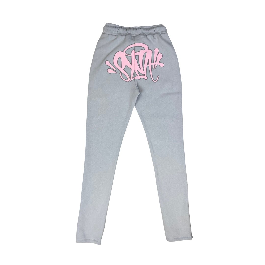 SYNA WORLD LOGO TRACKSUIT GREY / PINK BY CENTRAL CEE – Royal Culture